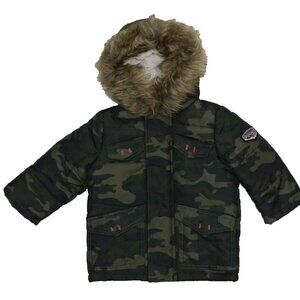 Rothschild Baby Boy Parka with Sherpa Olive Camo Kids' Clothing 6-9 months